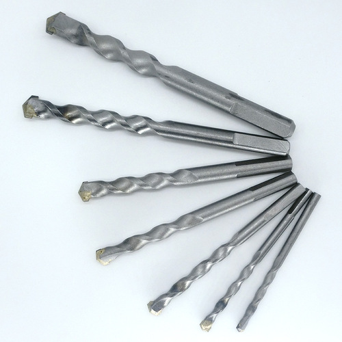 Red brick concrete cement wall drill bit triangular handle anti-slip drill bit impact drill bit pistol drill bit