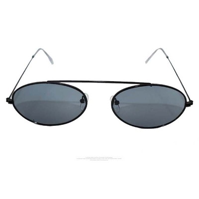 新款欧美太阳镜透明海洋片墨镜潮流单梁眼镜椭圆金属太阳眼镜