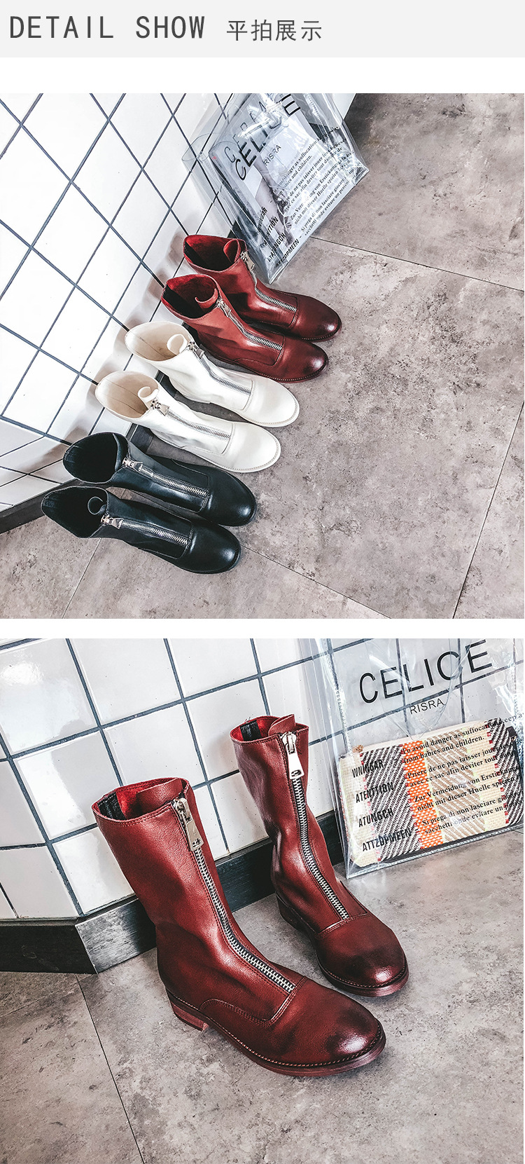 Bottes femme en En cuir - Ref 3354714 Image 18