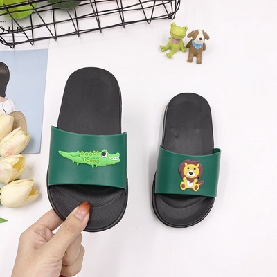 KHD品牌 凉拖鞋卡通动物平底家居用室内一字男女情侣沙滩外穿拖鞋