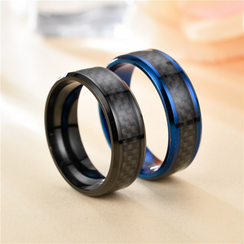 Title 11, Muški prsten od nerđajućeg čelika i karbonskih ...