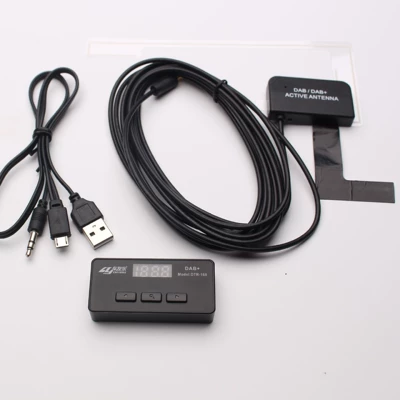 DAB + European digital broadcasting receiving box no need to install software car DAB + receiving box with FM forwarding (Other Car Video)