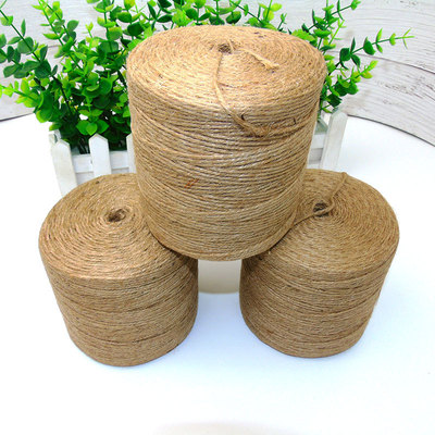天然黃麻繩3股編織黃麻繩批發 聖誕裝飾捆綁麻繩手工細麻線吊牌繩