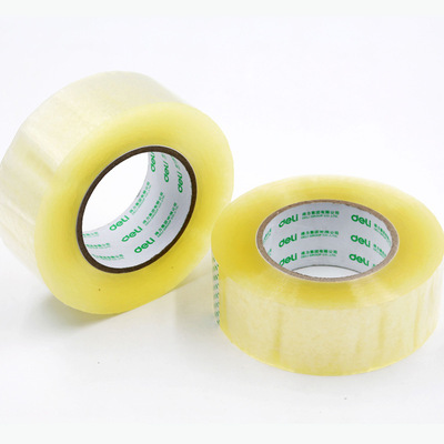 得力30208办公透明胶带48mm×200y强粘力打包用胶带6卷装批发|ru