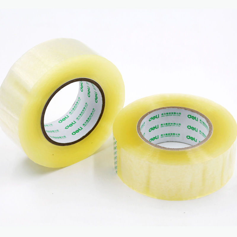 得力30208办公透明胶带48mm×200y强粘力打包用胶带6卷装批发|ru