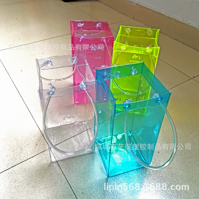 专业供应环保PVC手提袋 红酒袋 PVC礼品袋 存储冰冻红酒袋PVC胶袋