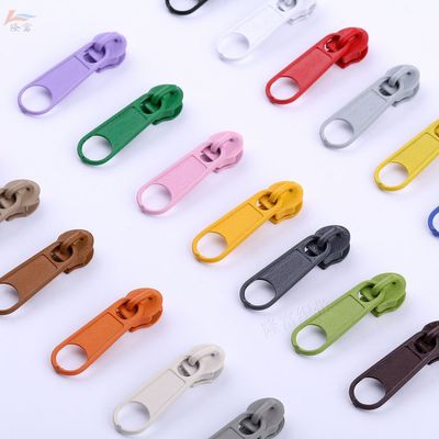 [3 zipper]goods in stock Home textiles clothing Clothes & Accessories Luggage and luggage 3# Zipper head Spray paint Metal No. 3 Zipper head