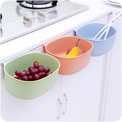Kitchen Cabinets Hanging type Large trash household European style lidless Plastic storage box Trash basket wholesale