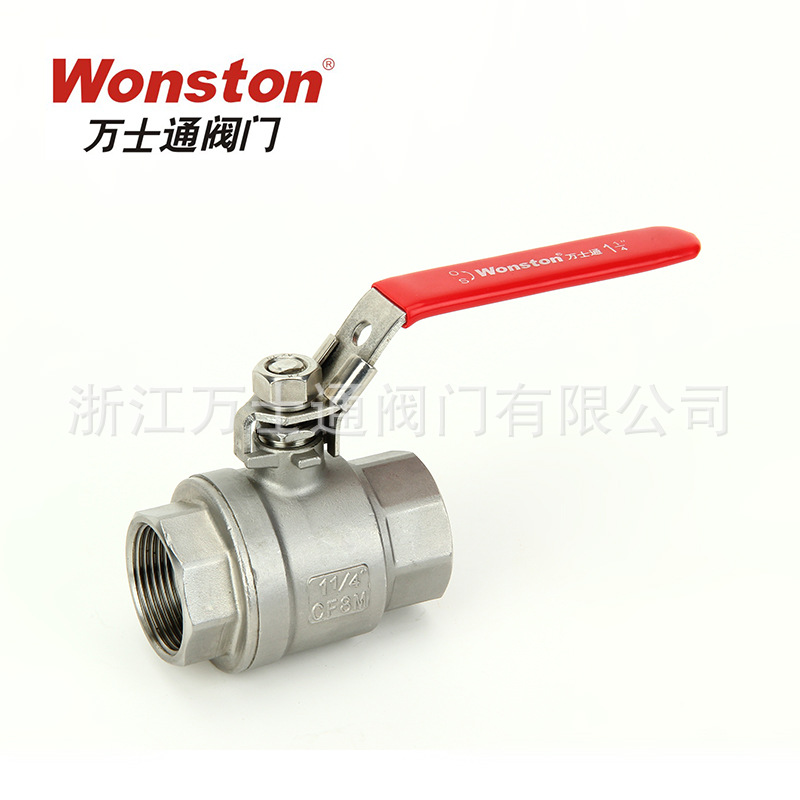 厂家现货供应出口德国手动双向二片式不锈钢球阀八角内螺纹全通径
