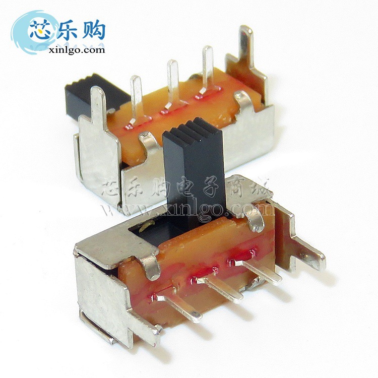 SK-12F14 SK12F14G6 2档3脚 弯脚 柄6mm 拨动开关 滑动开关 零售