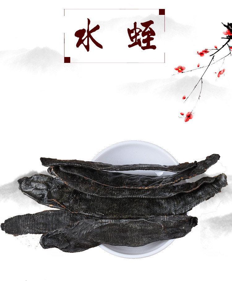 Shui Zhi Dried Leech (Hirudo nipponica) — Clean Water-Processed Food Herb, 500g key features