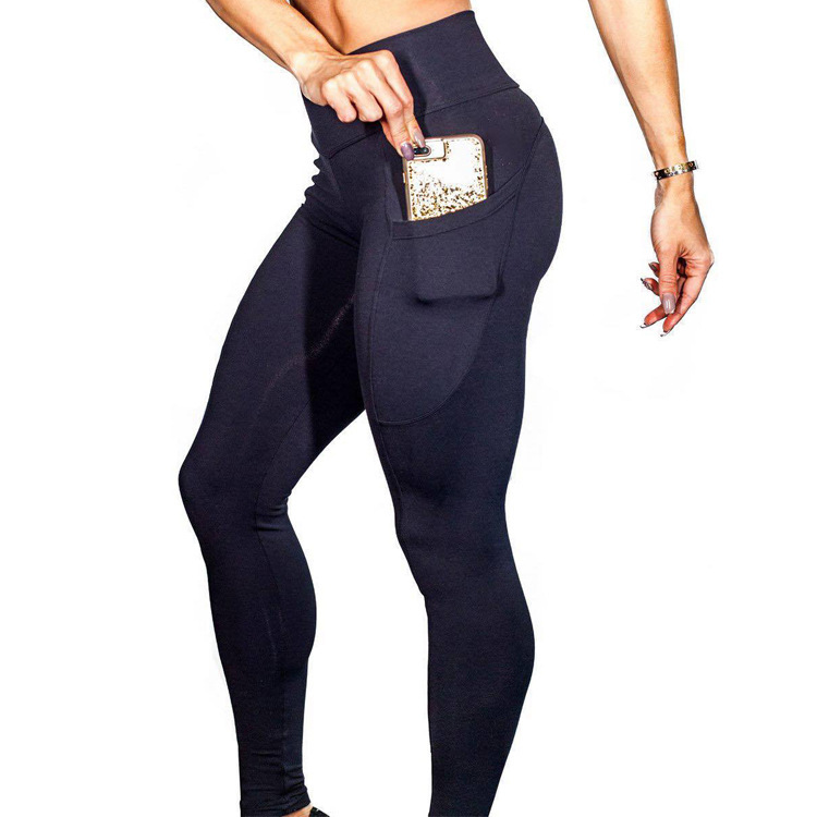 solid color high stretch high waist fitness yoga pants NSLX8992