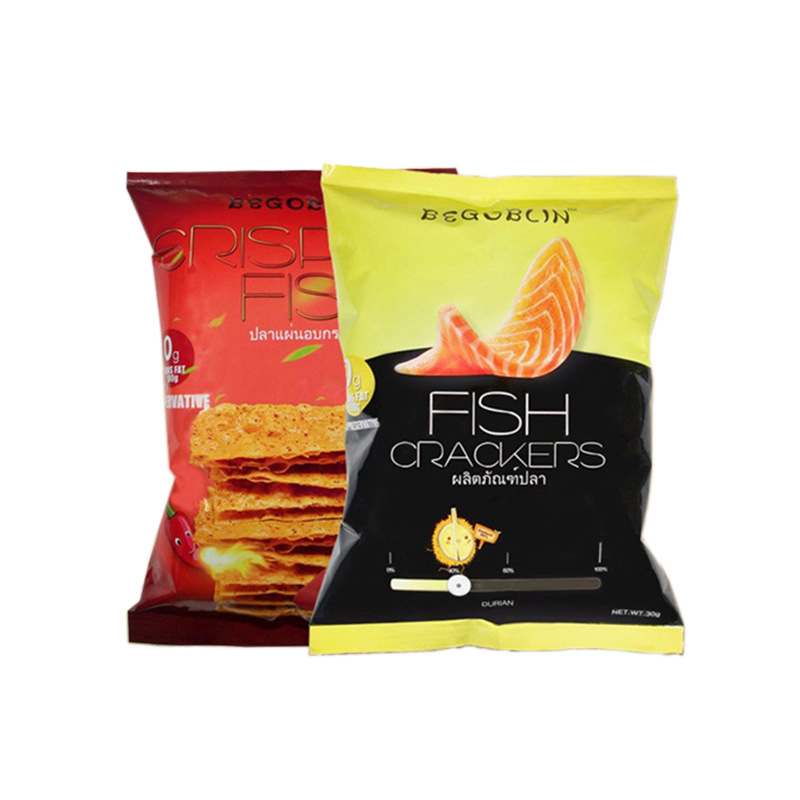 泰国食品 酥寻鱼酥片辣味40g榴莲味60g组合儿童休闲零食批发