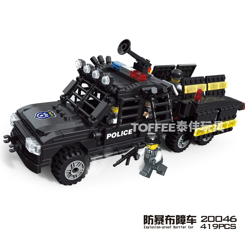 [杰星特警飞虎队系列儿童拼插益智积木男孩玩具20040-20047]