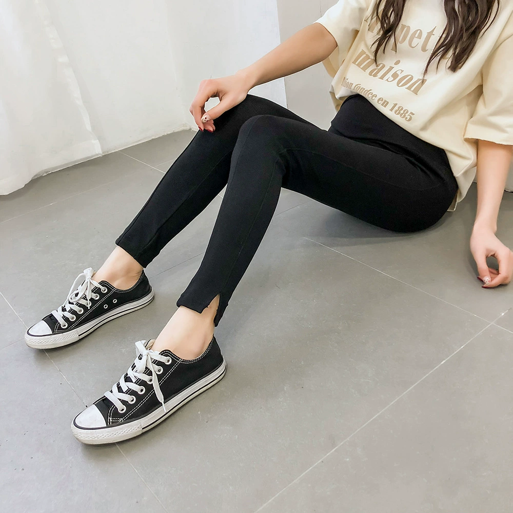 Осенняя Одежда для беременных Узкие Леггинсы для беременных, поддерживающие живот брюки, мягкие хлопковые леггинсы для похудения, брюки для беременных