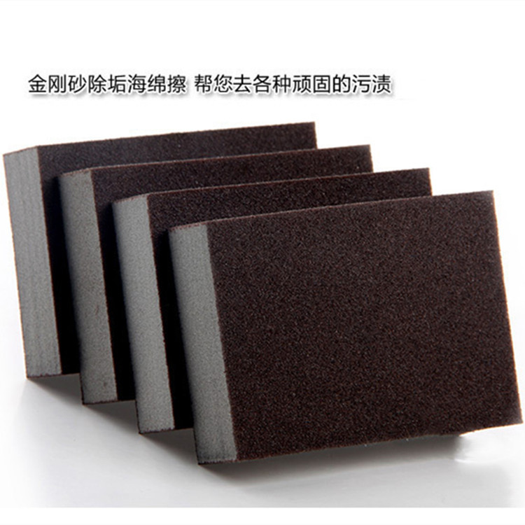 Esponja carborundum magia limpie Escala de limpieza de utensilios de cocina para muchos años de edad suciedad Óxido de eliminación de la suciedad olla inferior de la mancha de coque de arena fina