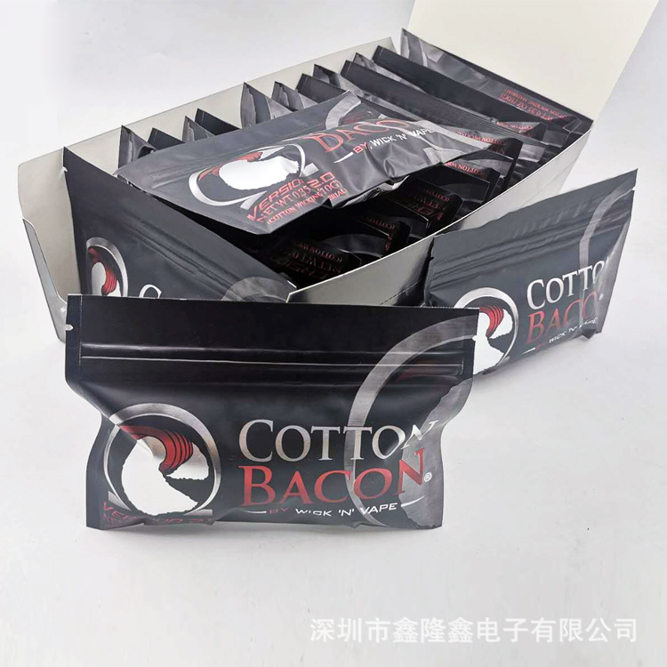 美國正品現貨電子煙有機導油棉發熱絲培根棉20包