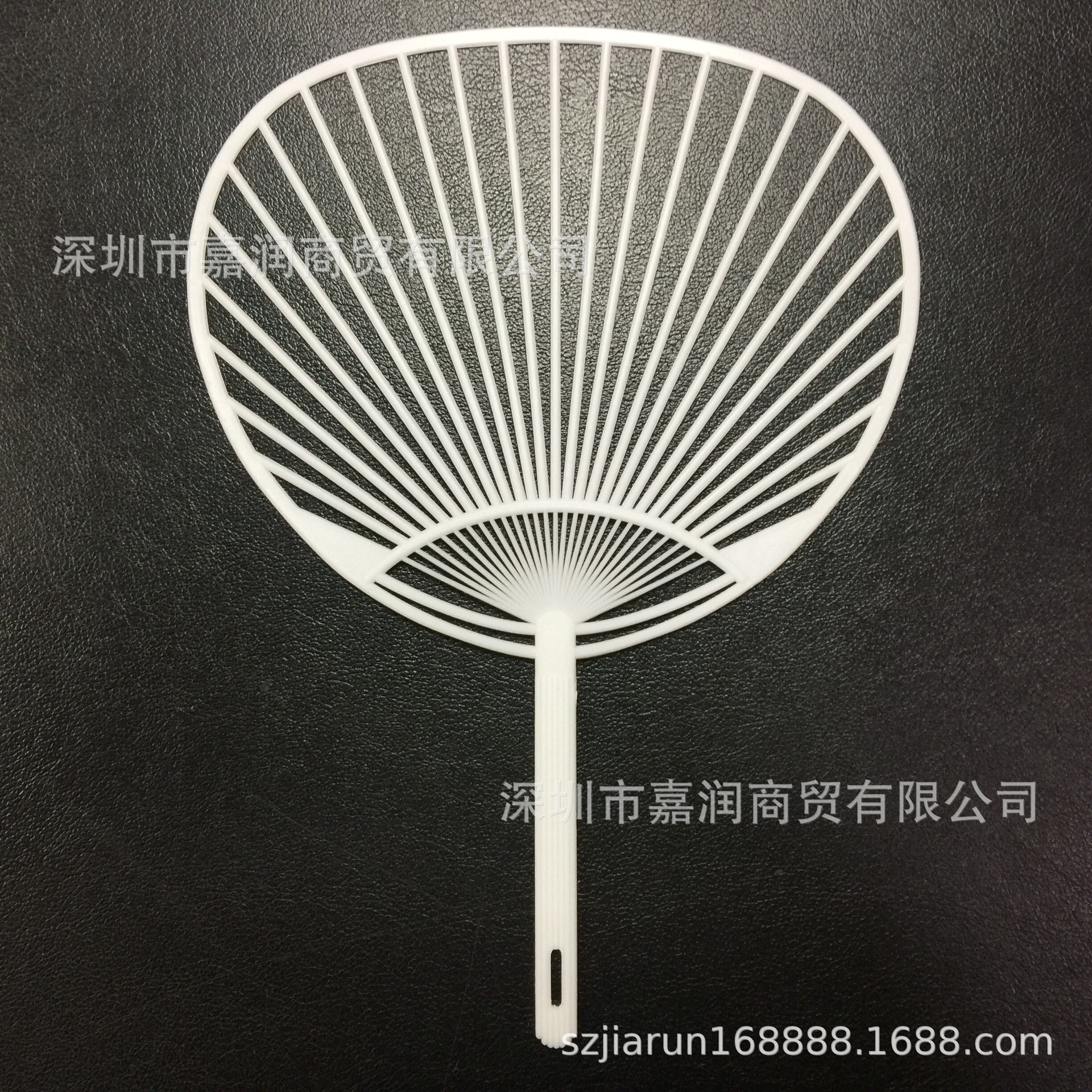 供应PP扇骨塑料促销扇柄广告扇柄个性化宣传O型扇柄团扇骨