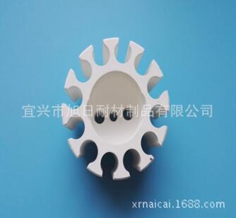 厂家批发辐射管支架辐射管零部件陶瓷支架藕节加热器陶瓷片陶瓷环