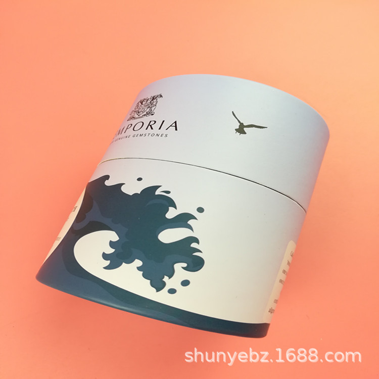 广州东莞深圳上海厂家供应牛皮纸圆筒罐 花茶纸罐圆形茶叶包装罐