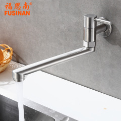 In-wall kitchen single cold water faucet stove extended spout balcony laundry pool mop pool 304 quick-open faucet