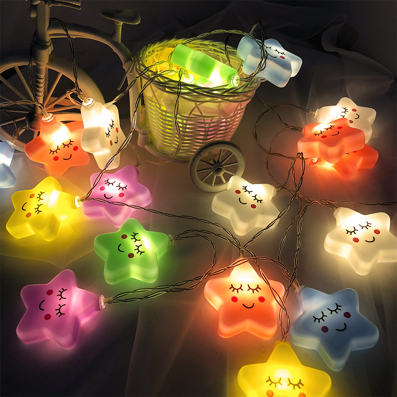 星星灯彩灯婚庆春节圣诞节庆典装饰小夜灯led灯串|ms