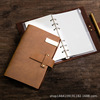 Leather book, laptop, pocketbook, notebook, business version, A5
