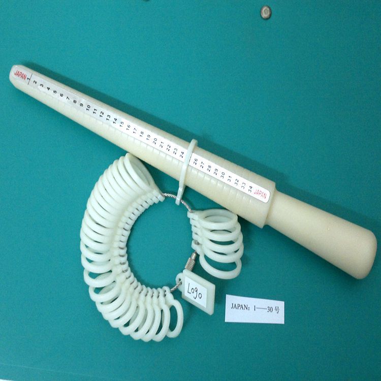 .塑料戒指圈,日本戒指尺.美国戒指圈塑料,戒指圈,四用铝戒指尺