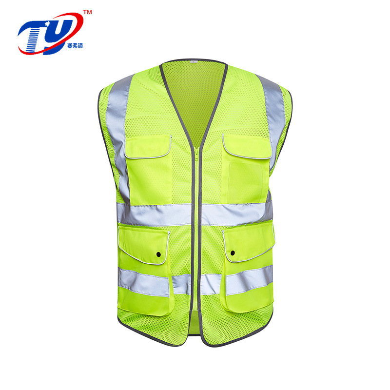 Reflective safety vest reflective vest safety clothing riding traffic driver night construction sanitation fluorescent clothing
