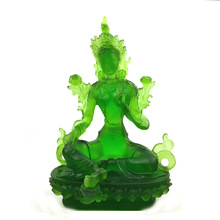 廠家直銷佛像批發一個起訂琉璃佛像佛堂寺廟供奉水琉璃綠度母佛像