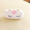 Brand cartoon plush pencil case with zipper for elementary school students, stationery, storage bag, wallet, unicorn