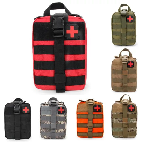 Shangwu Outdoor Medical Kit Travel First Aid Kit Nylon Waterproof Molle Accessory Bag Waist Bag Tactical Bag Lightweight