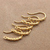 Jewelry, golden earrings, zirconium, wholesale, 18 carat, simple and elegant design, micro incrustation