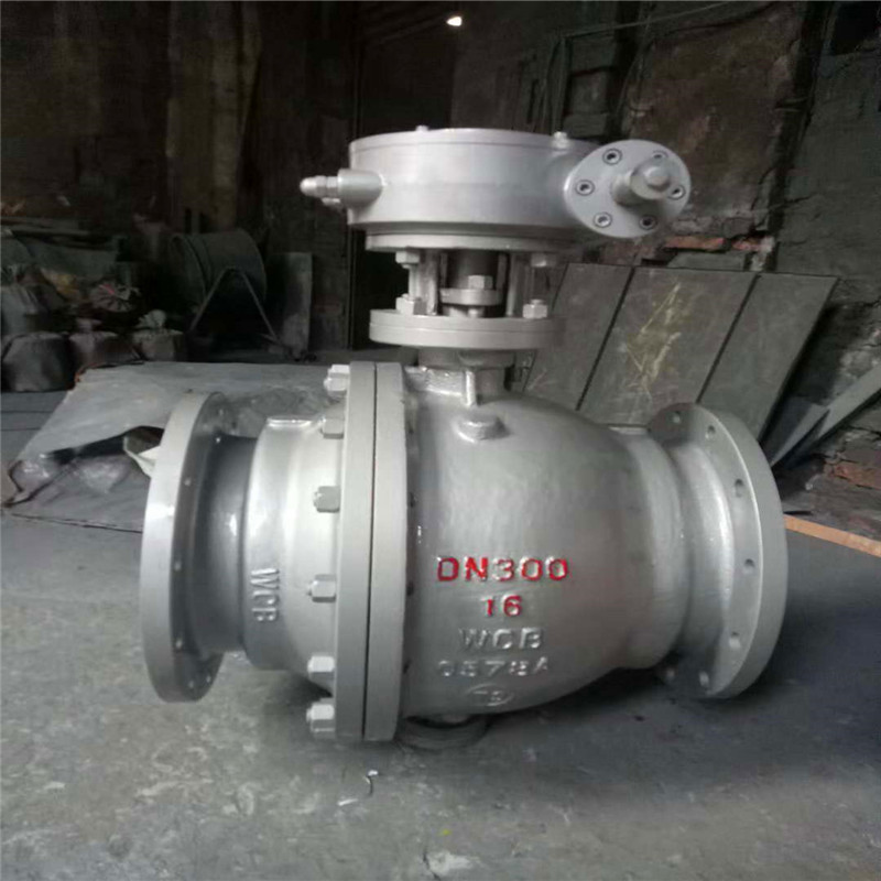 厂家批发固定式球阀 工业钢制固定球阀门HG2009  Q347F涡轮球阀