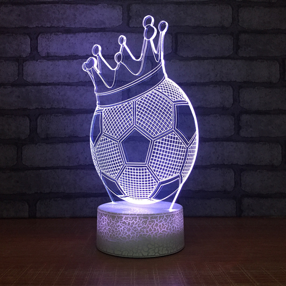 亚马逊爆款 爆裂纹3D灯小夜灯台灯