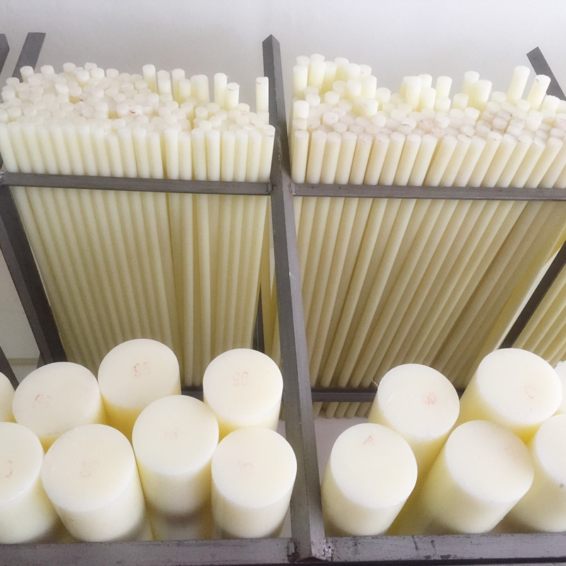 high quality solid Milky Nylon rod PA6 black blue nylon Bar Plastic rods Ren bar