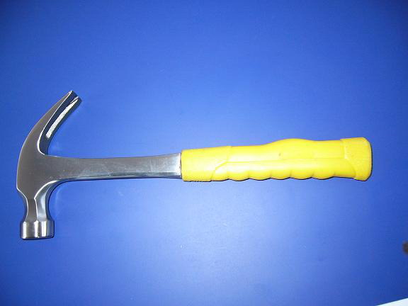 生产加工高碳钢锻打500克粗钢管柄一体羊角锤