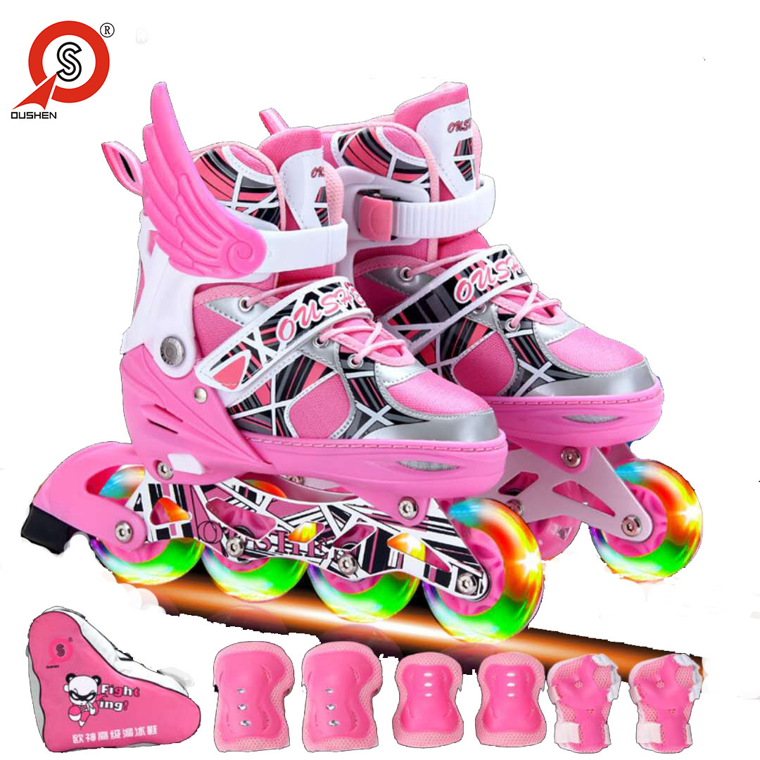 Europe God Adjustable children the skating shoes pupil Skate suit Boys and girls support OEM