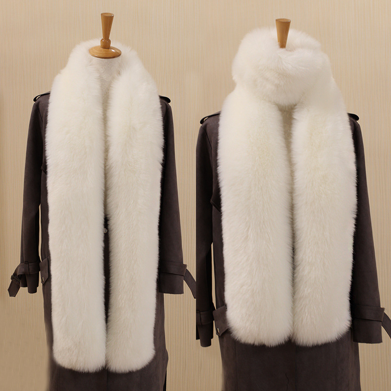 Extension Fox Mao collar Maomao Collar Raccoon Fur Hat False collar Shawl leather and fur scarf winter