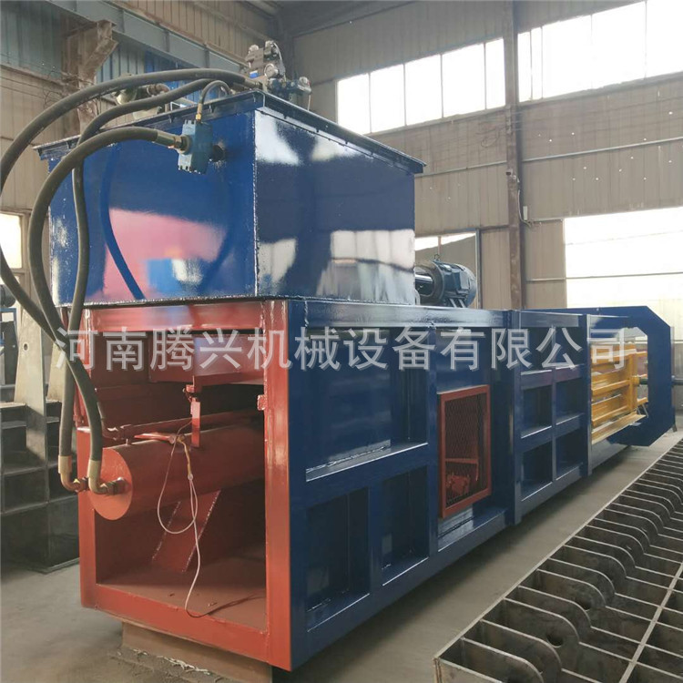 腾兴液压废纸箱废纸板 卧式塑料瓶 全自动废纸打包机