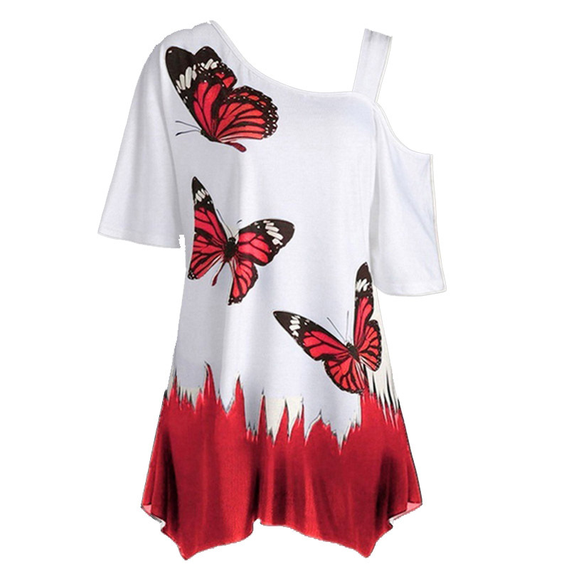 Unisex T-shirt Short Sleeve T-shirts Printing Fashion Butterfly display picture 2