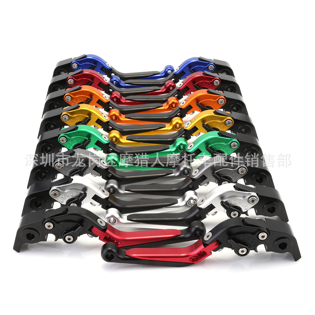 摩托车牛角手柄伸缩折叠把手 DUCATI杜卡迪摩托车配件 刹车离合|ms