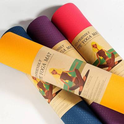 双色TPE瑜伽垫防滑环保瑜珈垫一件代发 批发|ru