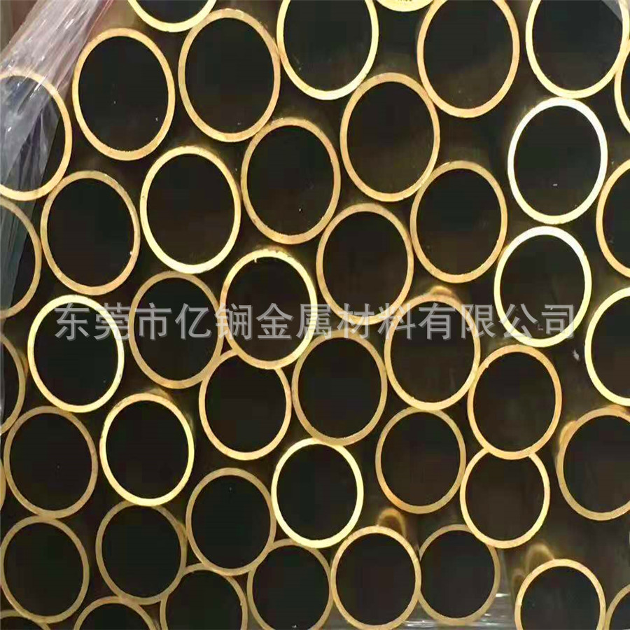 供应H65无铅黄铜管精密切割 倒角 打孔 斜口 五金配件黄铜管