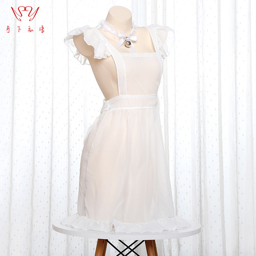 Moonlight Whisper Sexy Lingerie Cosplay Lace Love Hollow Sexy Maid Outfit Maid Uniform Suit