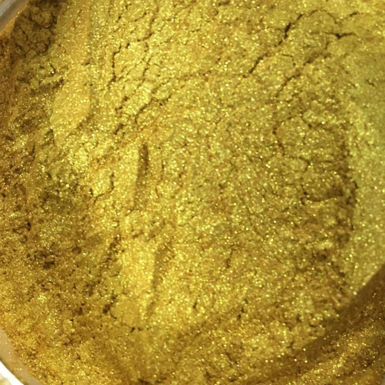 大量供应佛香香用高闪烁黄金粉 佛像用水晶金色珠光粉 金色珠光粉