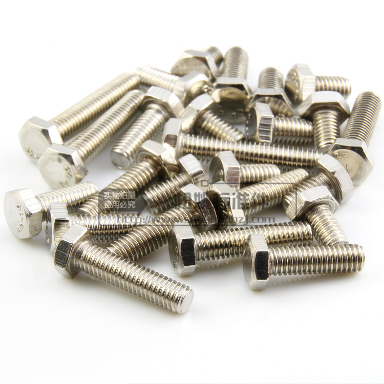 GB30不锈钢201外六角螺栓螺丝 M5/6/8/10/12*16 20 25 30 40 50