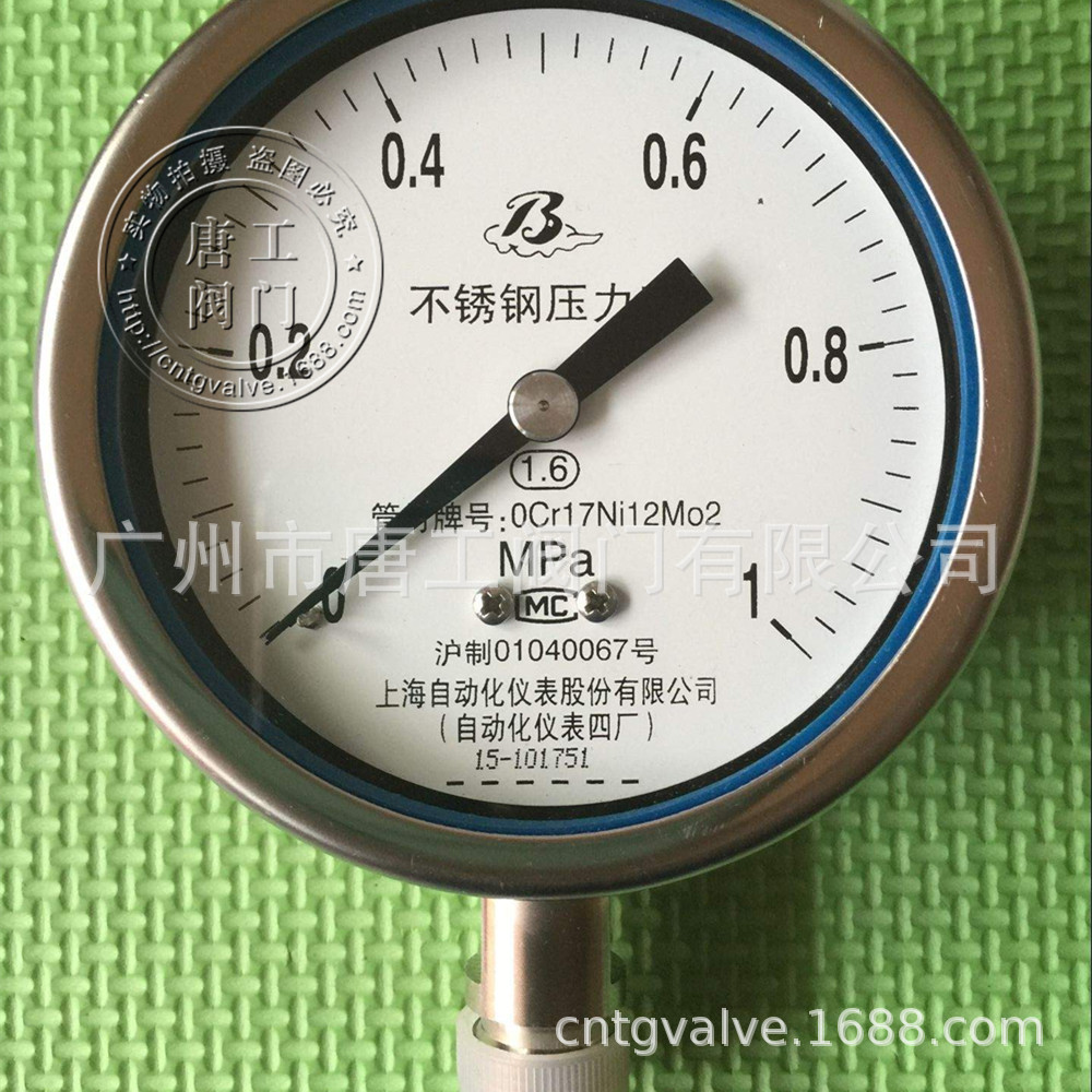 厂家直供Y-BF系列不锈钢压力表 防腐不锈钢压力表 耐酸碱压力仪表