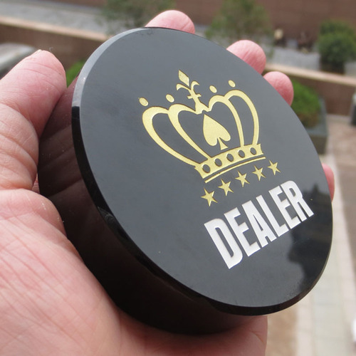 德州扑克庄位牌皇冠DEALER 全押牌子ALL IN