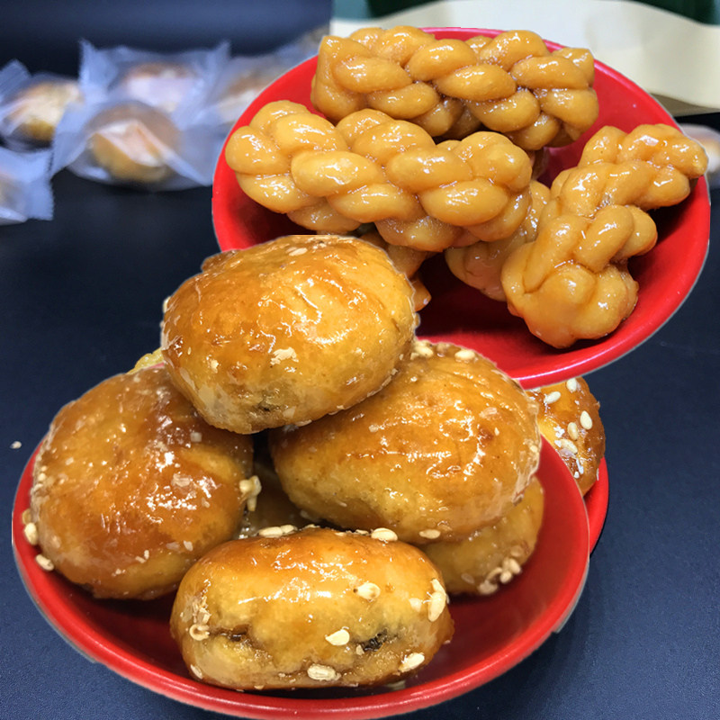 傳統紅糖梅幹菜酥餅 紅糖麻花金華義烏小麻花 獨立小包裝25根